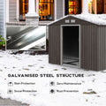 Large Outdoor Garden Storage Shed with Lockable Double Doors - Decindoor