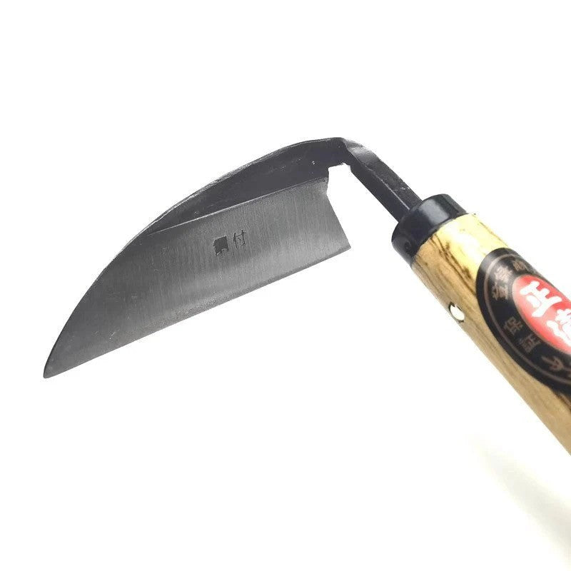 LMcenter's Composite Steel Bent Handlebar Sickle Steel Elbow Hoe Hand Weeding Sickle Gardening Weeding Farm Tools