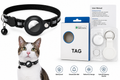 Secure AirTag holder built into reflective pet collar